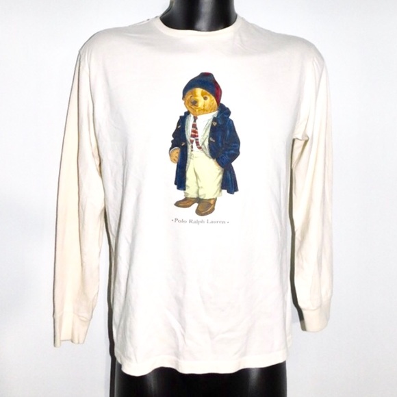 Polo Ralph Lauren Other - Vintage 90s Polo bear long sleeve tee L